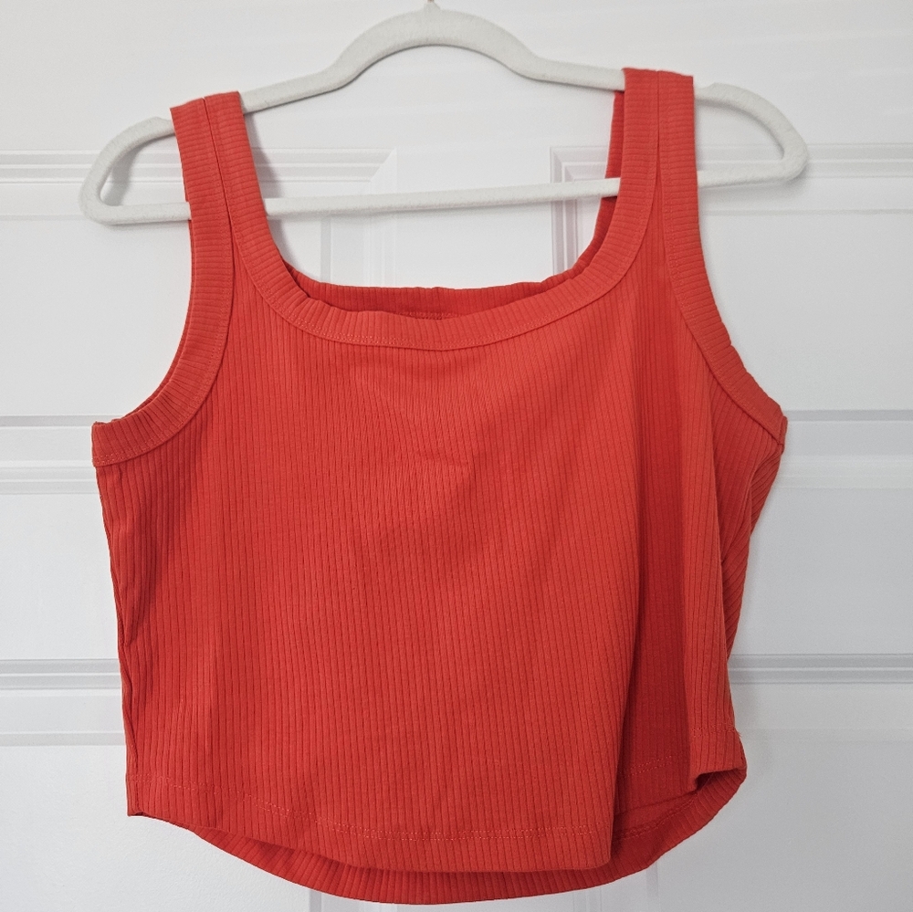 Madewell Orange Crop Tank Top